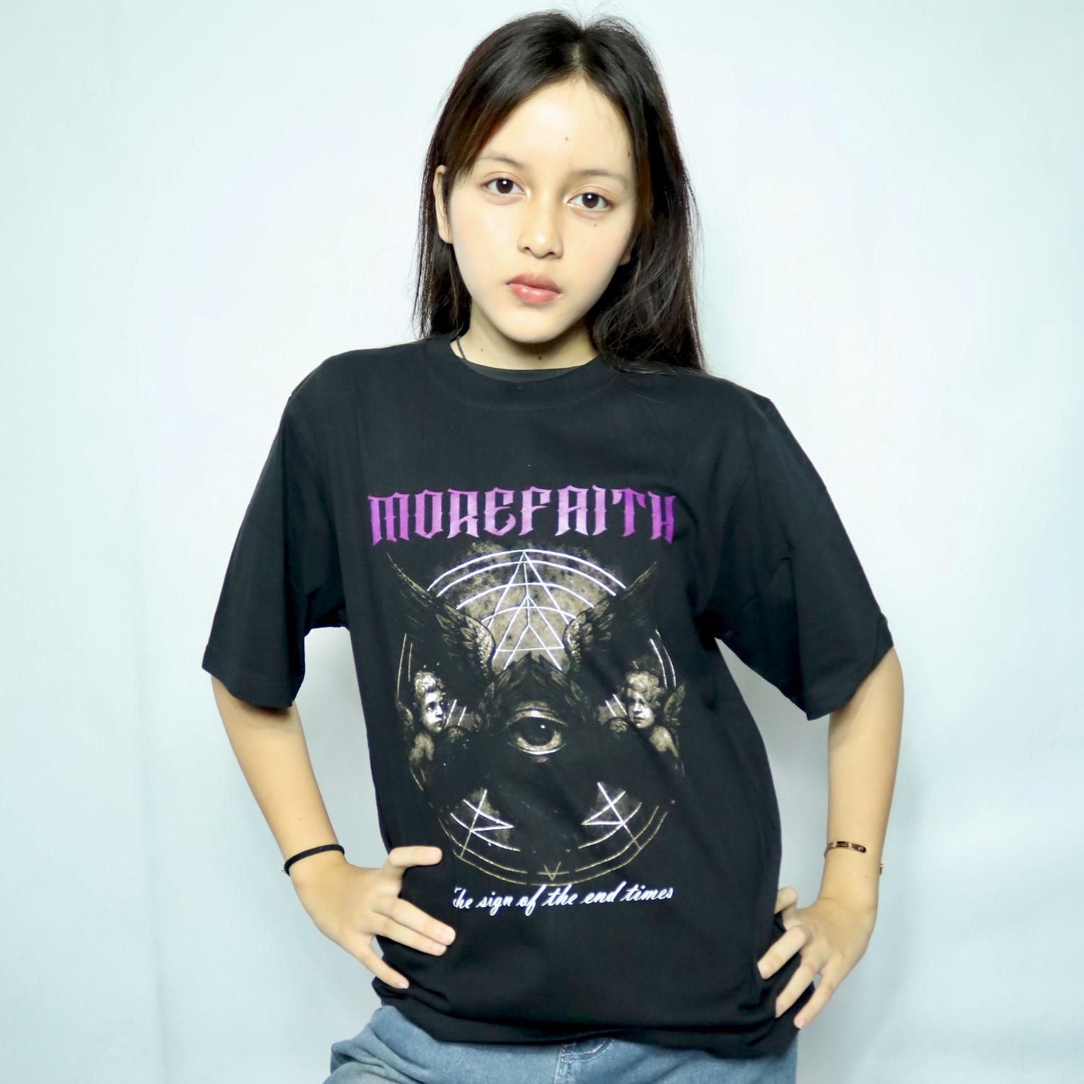 T-SHIRT MOREFAITH DISTRACTION - THE SIGN / ATASAN / KAOS UNISEX / 24s